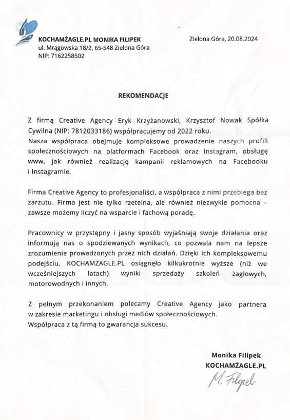 Rekomendacja Kochamzagle.pl